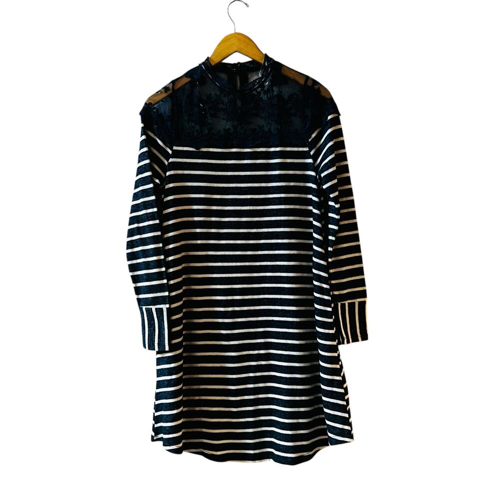 Andree By Unit Striped Long Sleeve Sweater Dress Size S Small NWT